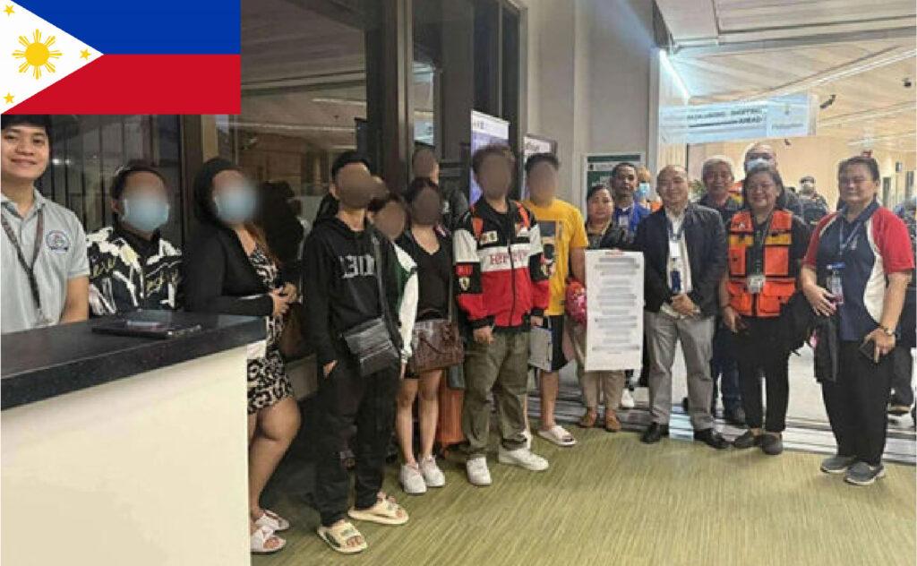 4月16日以降、カンボジアから帰国したフィリピン人36人